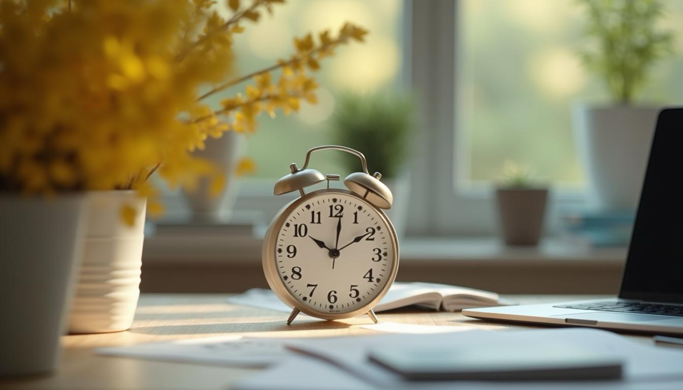 clock on desk